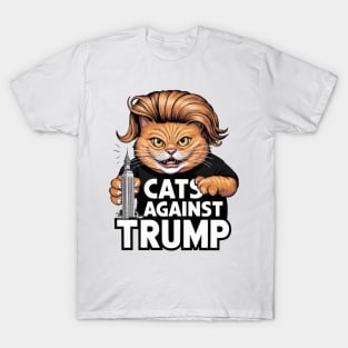 Cats Against Trump, Funny Cat T-Shirt